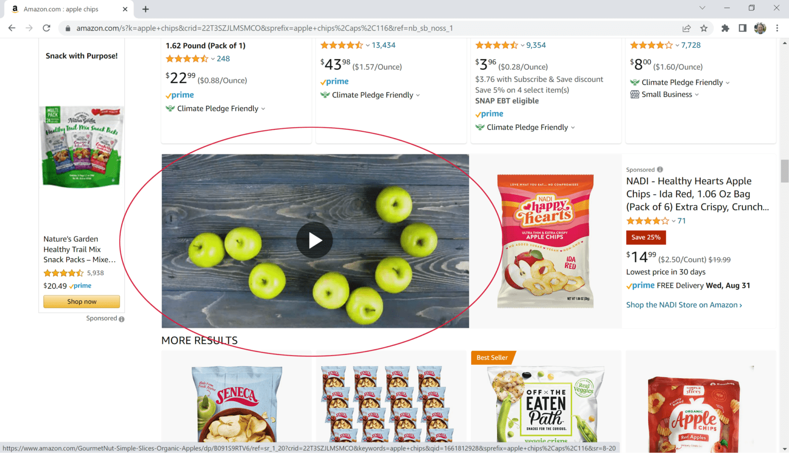 Amazon apple chips product video